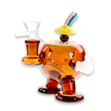 5.5 IN LIL SMILEY MINI GLASS WATER PIPE